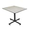 Kobe Square Tables > Breakroom Tables > Kobe Square & Round Tables, Wood, Metal Top, Maple TKB4848PL - alternate 1